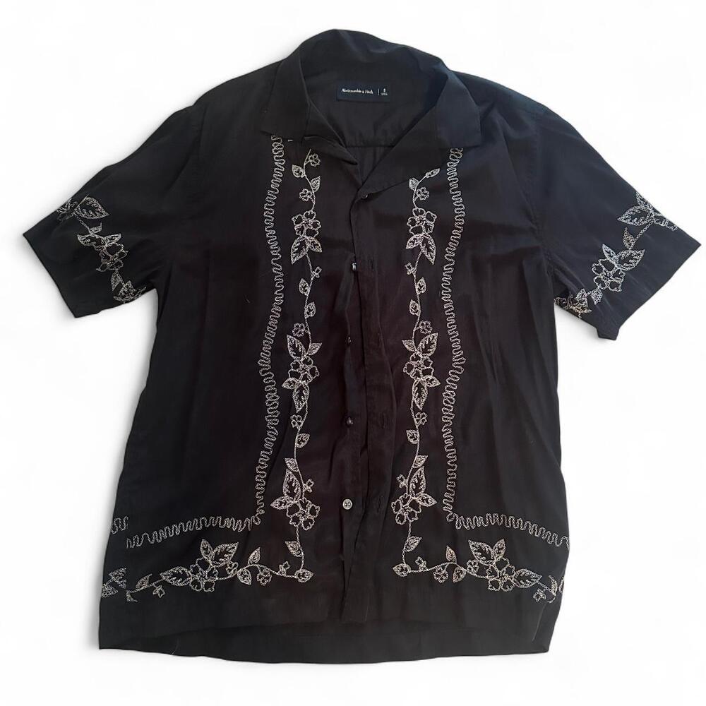 Abercrombie and Fitch Embroidered Button Down